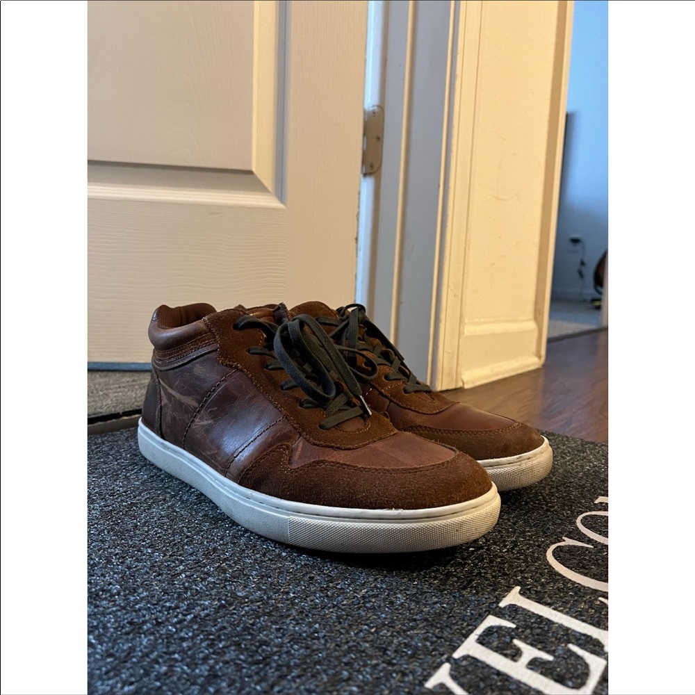 Leather Hightop Sneakers